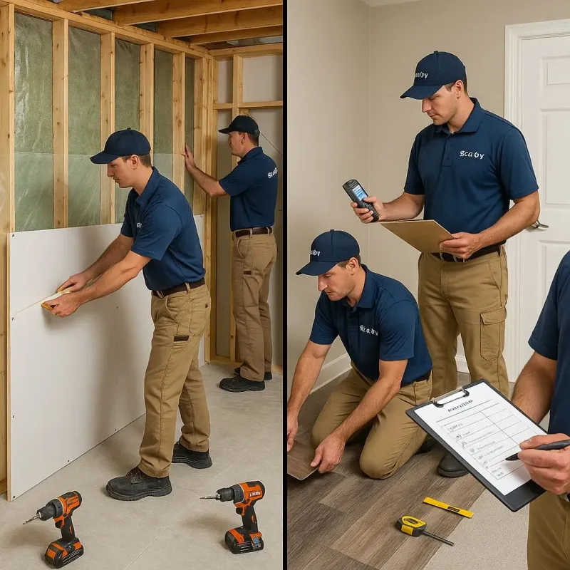 Repairs and Reconstruction process in Long Neck, DE